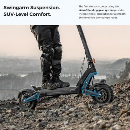 Ausom L2 Max 2000W Dual Motor Electric Scooter for Adults, 56 Miles Max Range Folding Off Road E Scooter, 31 Mph Top Speed,48V 20.8Ah Battery, E-ABS and Dual Disc Brakes, All-Round Lighting System